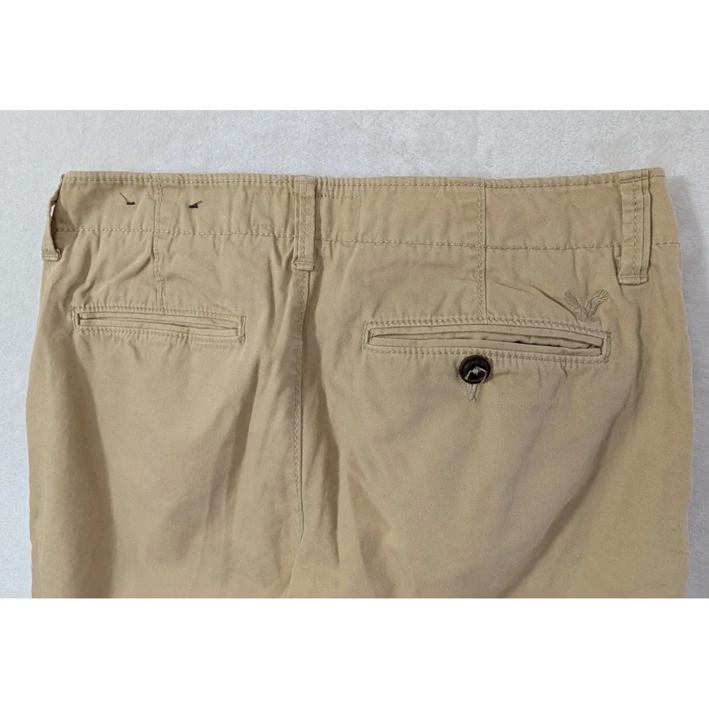 American Eagle Chino Pants Mens 30x32 Khaki Original Straight Casual‎ Preppy